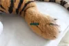 Dorimytrader Simulation Domineering Animal Tiger Plush Toy Jumbo Amazing Realistic Tigers Collection Photography props Home Deco 87inch