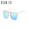 DSGN CO. 2018 Classique Style Marque Lunettes De Soleil Pour Hommes Et Femmes Chaude Sans Monture 8 Couleur Lunettes de Soleil Celebrity UV400