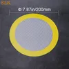 Round 6.10inch 7.87inch silicone dab mat oil bho wax concentrate pad custom printing sheet non stick baking mats