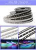 DC5V individually addressable ws2812b led strip light white black PCB 144 pixels smart RGB 2812 led tape ribbon waterproof IP67