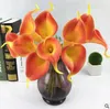 Simulazione di alta qualità di fiore caldo Feel Calla Lily Fiori artificiali Bouquet Decorazione di seta profumata GA72