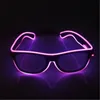 Led Glasses Flashing EL Wire Luminous Decoration Lighting Bright Xmas Birthday Halloween Gift Party Decor Supplies DJ Dance Eyeglasses