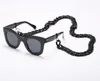 New Black Plastic Sunglasses Cadeia torcido Branco Mulheres Cord Titular Neck Strap Corda Eyewear Acessórios 12 pçs / lote