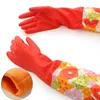 Waterproof Household Glove Warm Dishwashing Glove Water Dust Stop Cleaning Rubber Glove