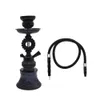 Flores Hookah Shisha Handcrafted Base de Vidro de Alta Qualidade Haste Premium Lavável Mangueira De Couro 100% Cerâmica Tigela Chicha Pipe