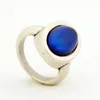 New Fashion Mood Stone Real Antique Silver Plated Color Change Rings RS008-010