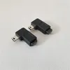 1 Mini USB maschio a Micro USB 5 pin femmina 90 gradi angolo sinistro convertitore adattatore jack spina nera