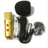 MK-F100TL Kabelgebundenes USB-Kondensator-Tonaufnahmemikrofon mit Ständer zum Chatten, Singen, Karaoke, Laptop, Skype