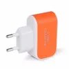 Plug da UE dos EUA 3 carregadores de parede USB 5V 3.1A Adaptador LED Viagem Adaptador de energia conveniente com portas USB triplas para telefone celular