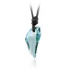 Austrian crystal wolf chain pendant tooth jewelry fashion classic men and women crystal necklace nail 10 colors5453823