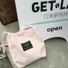 2018 Ladies Duty Canvas Tote Bag in cotone fatto a mano Shopping School Travel Women Pieghevole tracolla lunga Borse per la spesa da donna