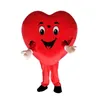 2019 costume de mascotte d'amour de coeur rouge chaud de haute qualité costume de mascotte de coeur d'amour livraison gratuite