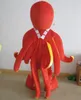 2018 Hoogwaardige hete echte foto's van Red Octopus Mascot Costume voor volwassenen om te dragen