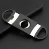 Double Blades Stainless Steel Cigar Cutter Cigar Scissors Pocket Gadget Knife Smoking Guillotine Tool Accessories 3 types.