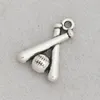 Wholesale Antique Silver Plating Alloy Baseball Charms For Expandable Bangles Sport Ball Charms For Bangles AAC524