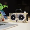 Haut-parleur 20W Haut-parleurs Bluetooth portables en bois Danse Haut-parleur extérieur sans fil Stéréo Super Bass Subwoofer avec poignée radio FM