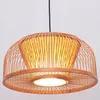 South Asian bamboo Dining Room Ceiling Pendant Lamp Hand-Made Japanese Restaurant Pendant Lights Country Rustic Hanging Lamps