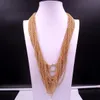 I bulk 3Meter Gold Fashion Chain Women rostfritt stål 4mm runda Rolo -kedja juvelerfynd som markerar DIY -halsbandskedja