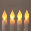 LED Light Cone Candles Electronic Taper Candle Battery Operated Flameless For Wedding Birthday Party Decorations Supplies 2 7ag ii