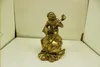 Statut de singe en cuivre jaune chinois Feng Shui, Bronze et laiton, artisanat d'art féroce, décoration de mariage, de maison, d'hôtel, CR027