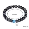 8mm natuursteen strengen kralen armbanden polsband elastische armband voor vrouwen mannen energie charm mode-sieraden