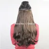 Heat Resistant Synthetic Curly Wavy Hair Extention 3/4 Full Head 5 Clip in Hair Extension False Hair High Temperature Hairpiece