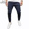 Pantalones tobilleros para hombre, ropa de calle, pantalones a cuadros con rayas laterales, informal, ajustado, moda urbana, nuevo estilo, envío gratis