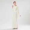 Elegant Mother Of The Bride Dresses With Jacket Sequins Ankle Length Chiffon Plus Size Mother Gowns Wedding Guest Dress