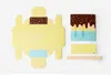 만화 접이식 종이 선물 상자 귀여운 아이스크림 아이스크림 모양 사탕 상자 크리 에이 티브 웨딩 파티 용품 핫 세일 0 8hb BB