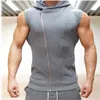 2018 Body Engineers Mens Sleeveless Sweatshirt Hoodies Top Clothing Hooded Tank Top Sporting Hooded for Men Cotton Solid