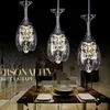 Modern Crystal Wine Teen Glasses Bar Candelabro Luz de teto Lâmpada LED Iluminação Lâmpada de suspensão LED sala de jantar sala de estar luminária