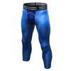 Mężczyźni Przycięte Spodnie Szybkie Suszenie Sporty Rajstopy Działające Siłownia Bodybuilding Jogging Fitness Skinny Legginsy Spodnie 7 punktów