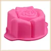 Enhål Rose Flower Mousse Cake Mold Silicone Soap Mold For Handmade Soap Candle Candy Bakeware Baking Mögel Köksverktyg IC8502624