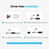 Adattatore Ethernet Ugreen Chromecast da USB 2.0 a RJ45 per Google Chromecast 2 1 Ultra Audio 2017 TV Stick Scheda di rete micro USB