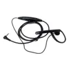 3.5mm 1-Pin Ear Bar Earpiece Mic PTT Headset for YAESU VERTEX VX-2R VX-3R FT-60R