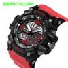 Sanda Digital Watch Men Military Army Sport Watch Water Resistent Date Calendar Led ElectronicsWatches Relogio Masculino268s