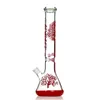 16" Beaker Bongs 5мм Толстые стекла водопроводная труба льда Pinch стекла Бонг с Downstem и Glass Bowl