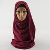 Kvinnor högkvalitativ bubbla chiffong scarfmuslim hijabsolid färg omedelbar sjalarbeach hijab foulard muslimska halsdukar i 30 färger s15125200