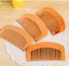 200PCs Billiga Comb Natural Peach Wooden Comb Beard Comb Pocket Hair Brush kan skriva ut