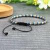 Homens Bracelet quatro milímetros Matte Hematita Cobra Macrame Pulseiras Atacado 10pcs / lot Hot Sale Jóias para Cool Men