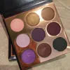 Beauty Glazed 9 Farben Lila Lidschatten-Palette Matt Diamant Glitzer Schimmer Textmarker Pallete Make-up Kosmetik Lidschatten 3 Stile Farbe