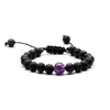 Naturale 8mm Turchese Pietra lavica Multicolor Perline Corda Chakra Bracciale Olio essenziale Diffusore Bracciale per donna Uomo Gioielli