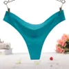 Adolescentes primeiro treinamento Sexy Calcinha Sem Costura cor Sólida feminino Thong Briefs Feminino respirável ativo g-string moda Bragas hot 2051