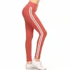 Rusland meisjes studenten preppy stijl katoen mix rood beige schattige snoep kleur leisure legging broek elastische hoge taille slanke enkellengte