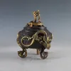 Brûleur d'encens dragon en cuivre doré chinois fabriqué pendant le DaMing XuanDe