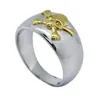 5 stks / partij Nieuwste Ontwerp Unisex Gouden Zwart Zilver Schedel Ring 316L Rvs Mode-sieraden Populaire Biker Ring