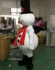 2019 Fabriks direktförsäljning Jul Snowman Mascot Kostym Populär Jul Halloween Snowman Kostymer för Halloween Party Supplies