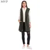 women vest cardigan black