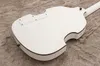 Rare PGM700 PGM 700 Paul Gilbert MIJ Violin White Electric Guitar Double F Hole Paint Black Hardware Body Binding Dual Single 4551502