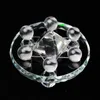 Pyramide de la balle de quartz transparent 7 étoiles Sphère Points de stand Pionnière Crystal Cristal Minéral Prisme Obélisk Guérir Reiki Fengshui Grossiste